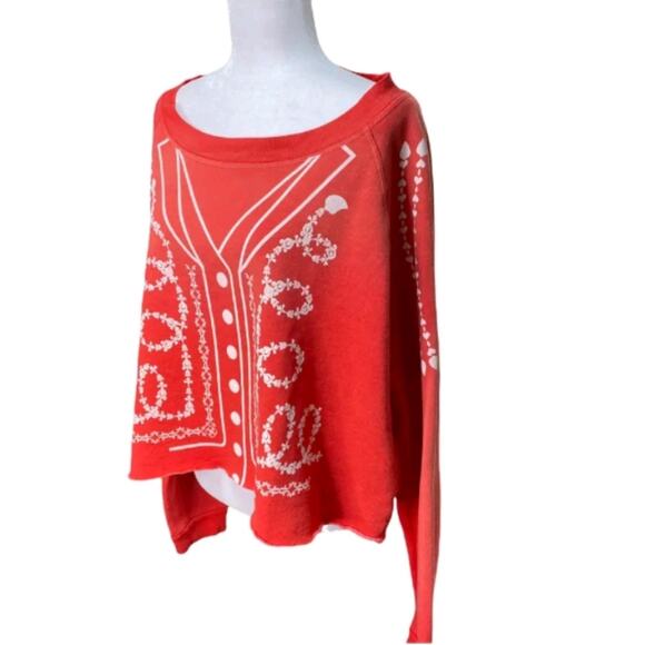 Wildfox Cropped Tuxedo/Matador Monte Sweatshirt NWT - Picture 2 of 11